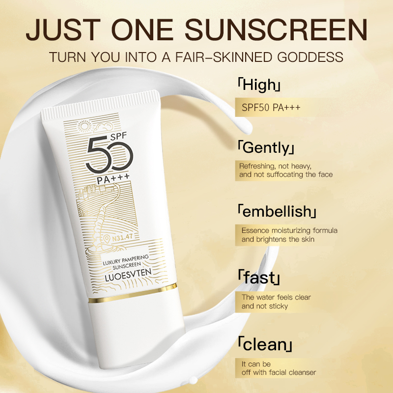 Private Label Mineral SPF 50 Skincare UVA/UVB protection Sunscreen Mineral Sunscreen