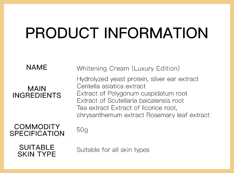 Wholesale Low Moq Effectively Whitening Fading Skin Spots Moisturizing Hydrating Nourishment Cream for Face Skin Care