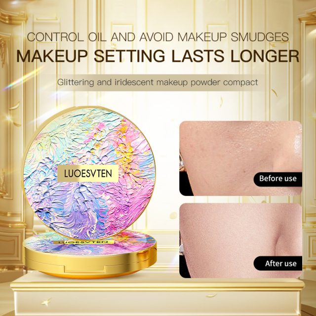Wholesale Luxury Light Delicate Oil Controlling Soft Long Lasting Multi Color Mineral Pressed Powder