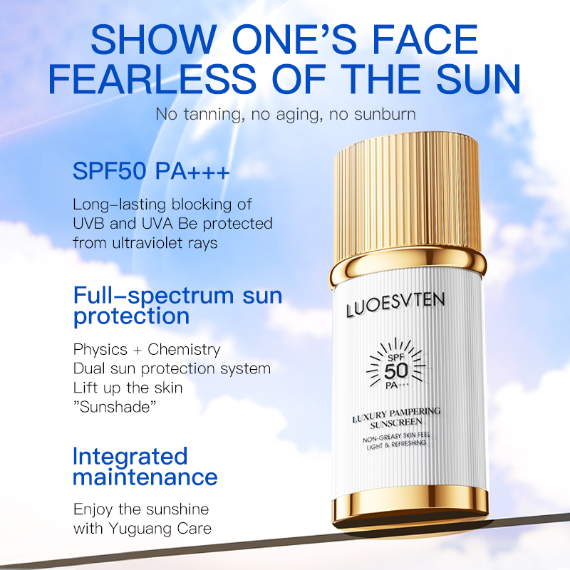 Natural Sunscreen SPF50 Anti UVA Rays Anti UVB Rays Protect Skin Sunsblock for Gardening Biking Hiking Boating  or Walking