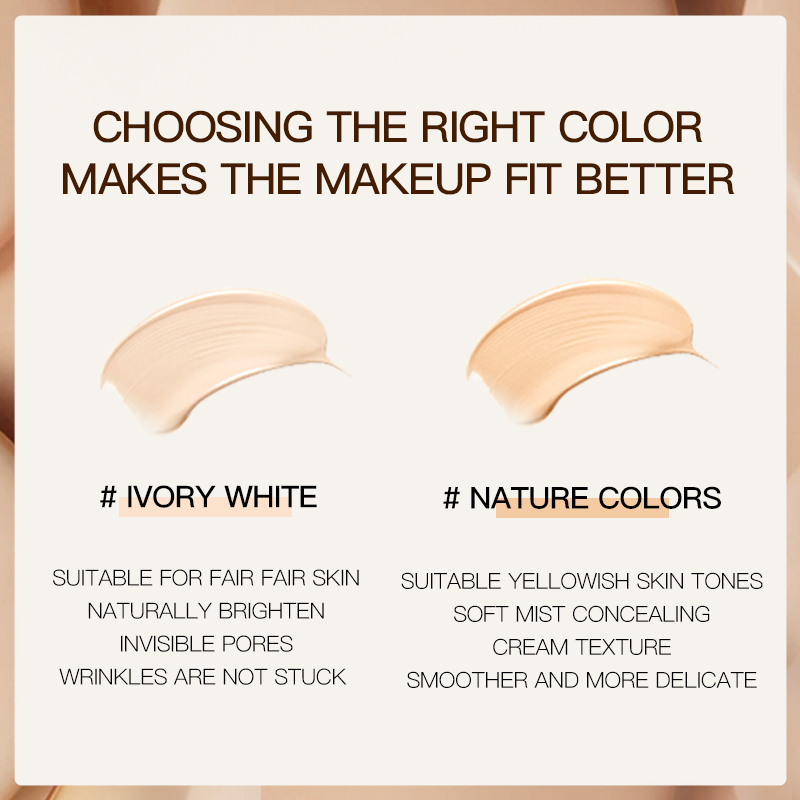 Private Label Vegan Oil Control Concealer Long Lasting Beauty Liquid Foundation for Face Makeup