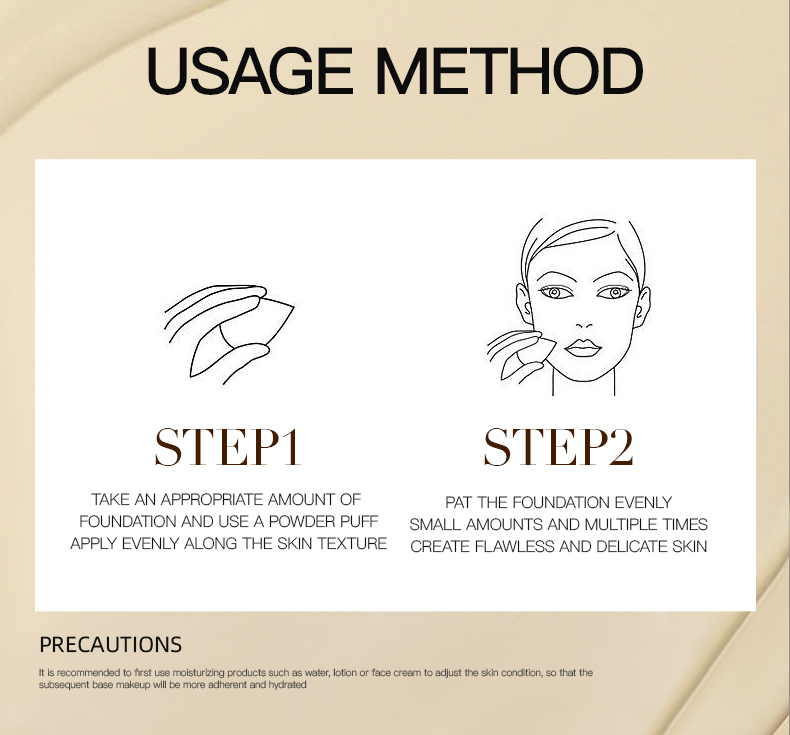Private Label Vegan Oil Control Concealer Long Lasting Beauty Liquid Foundation for Face Makeup