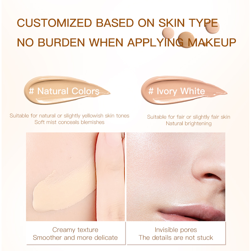 Oil Control Brightening Contain Nicotinamide Serum Long-lasting Concealer Cordyceps Skin Care Liquid Foundation