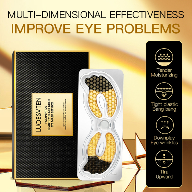 Private Label Custom logo Factory Price Collagen Peptides 24K Gold Eye Mask Patches for Firming Eye Around Skin and Anti-aging