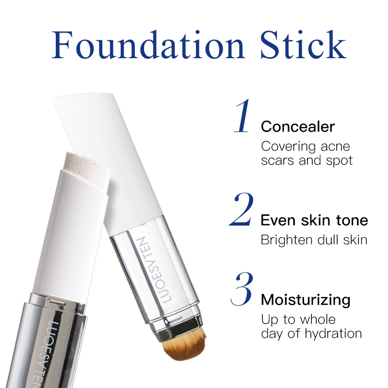 Moisturizing Nourishing Skin Moderate Concealer Color Changing Triangle Foundation Make-up Stick for Facial Base Makeup