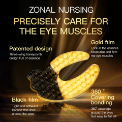 Private Label Custom logo Factory Price Collagen Peptides 24K Gold Eye Mask Patches for Firming Eye Around Skin and Anti-aging