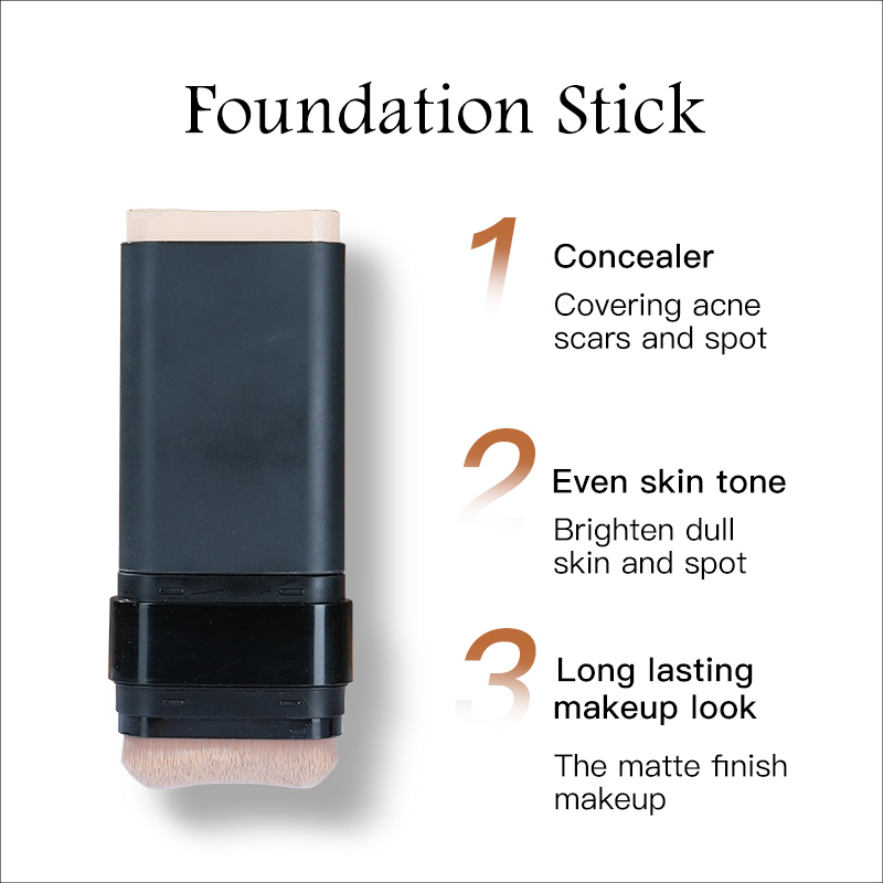 Private Label Foundation Stick Hydrating Moisturizing Glow Finish Contains Hyaluronic Acid