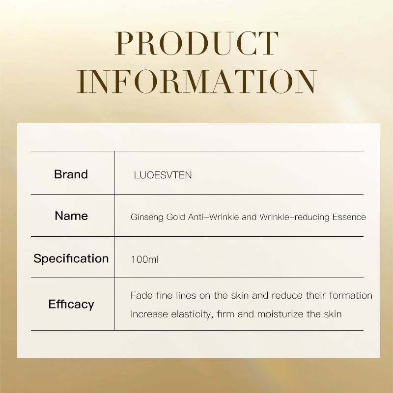 Private Label Nourish Skin Reduce Wrinkles Lighten Dark Circles Under Eyes  Ginseng and Cordyceps Extract Essence Serum Oil