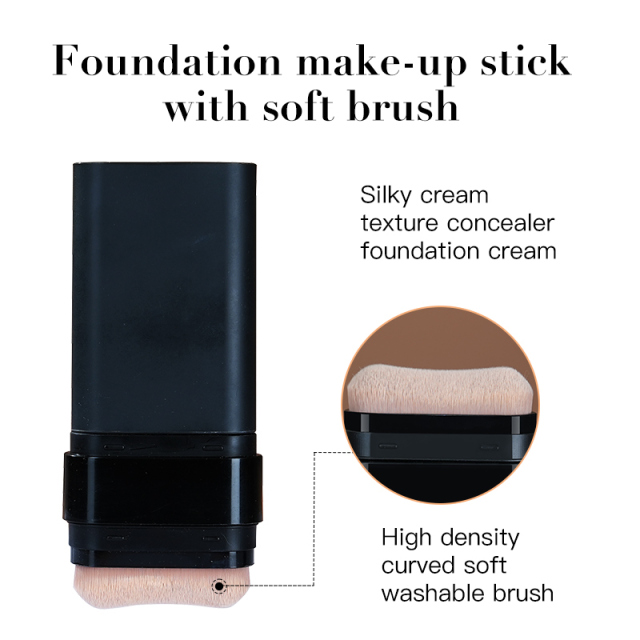Private Label Foundation Stick Hydrating Moisturizing Glow Finish Contains Hyaluronic Acid
