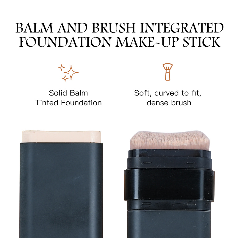 Private Label Foundation Stick Hydrating Moisturizing Glow Finish Contains Hyaluronic Acid