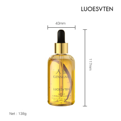 Private Label Nourish Skin Reduce Wrinkles Lighten Dark Circles Under Eyes  Ginseng and Cordyceps Extract Essence Serum Oil