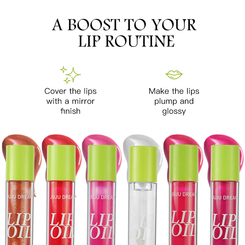 Private Label Custom logo Nourishing Long Lasting Moisturizing Juice Mirror Lip Gloss Oil Manufacturer in Guangzhou