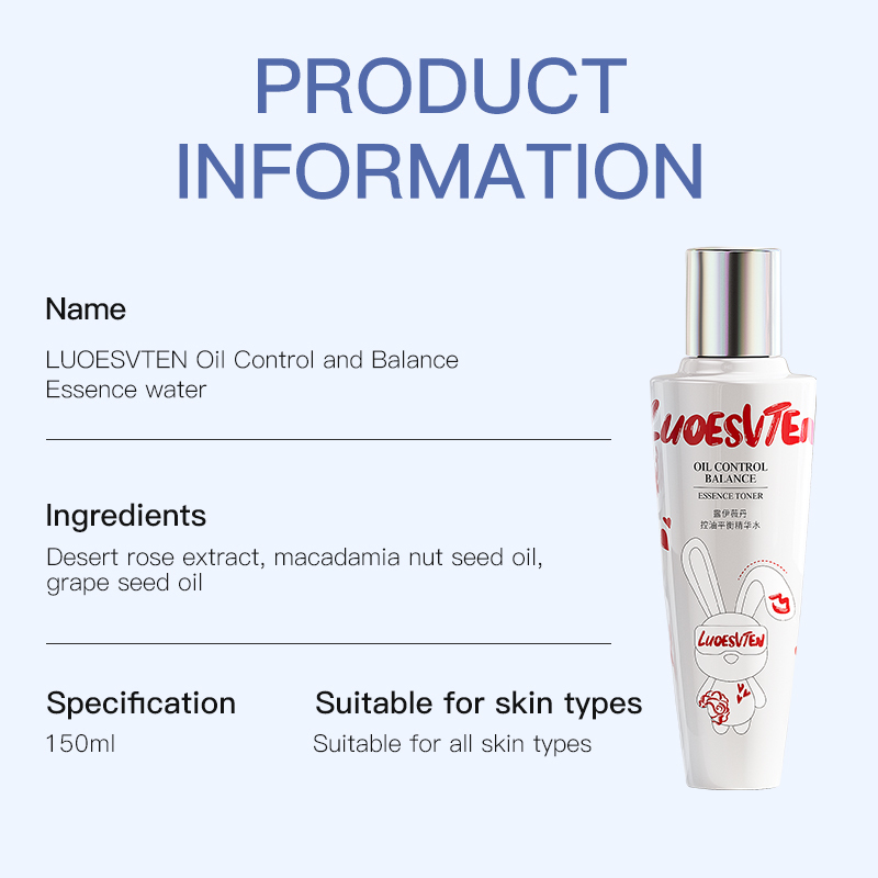 Custom logo Instantly Hydrates Helps Control Oil Minimizes Pores Promotes Even Skin Tone Face Toner