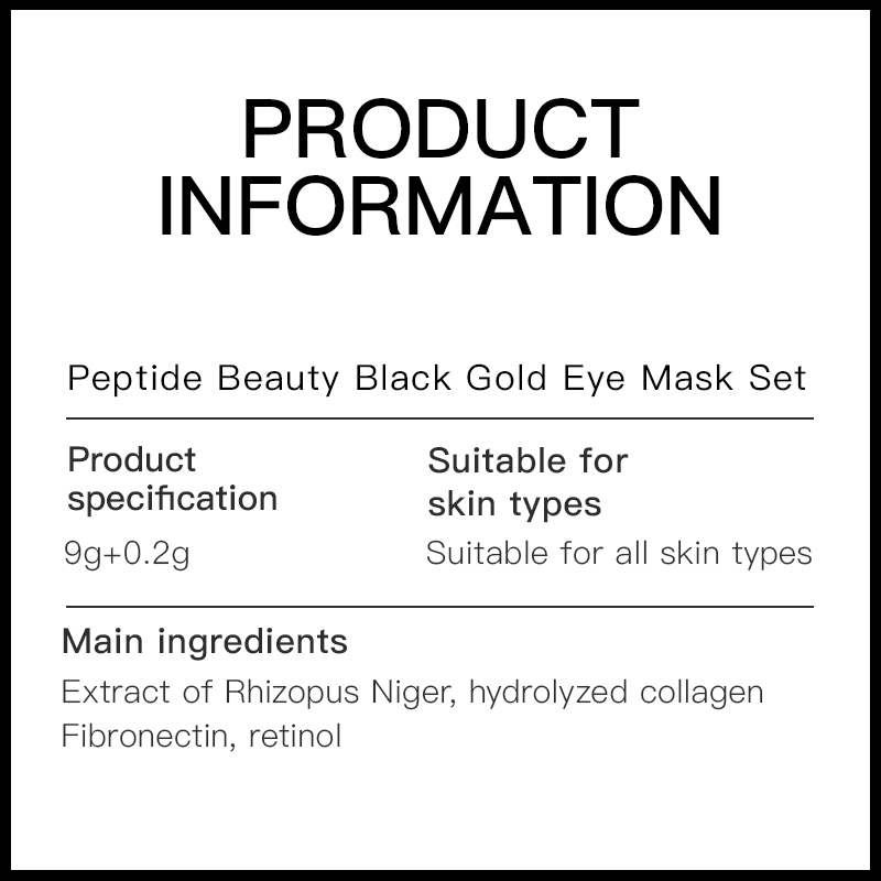 Private Label Custom logo Factory Price Collagen Peptides 24K Gold Eye Mask Patches for Firming Eye Around Skin and Anti-aging