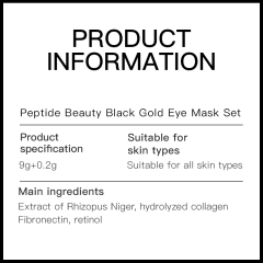 Private Label Custom logo Factory Price Collagen Peptides 24K Gold Eye Mask Patches for Firming Eye Around Skin and Anti-aging