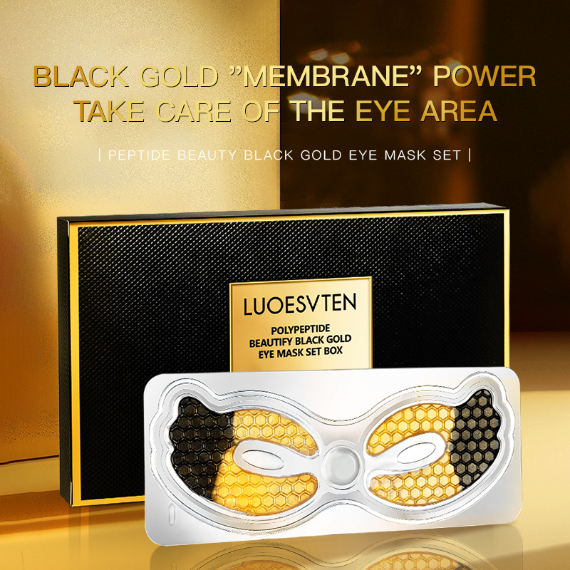 Private Label Custom logo Factory Price Collagen Peptides 24K Gold Eye Mask Patches for Firming Eye Around Skin and Anti-aging