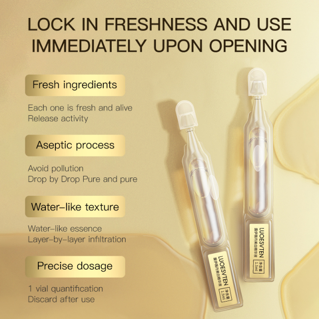 Whitening Peptide Serum Intensive Ampoule with Hyaluronic Acid Niacinamide for Skin Lightening