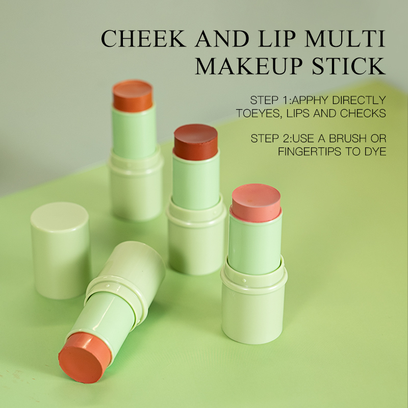 Multi Use Makeup Blush Stick Beauty Tinted Solid Moisturizer Stick for Eyes Lips Cheek