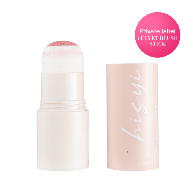 Custom logo Liquid Blush Multi Use Makeup Stick with Sponge Brush Head for Cheeks Matte Finish