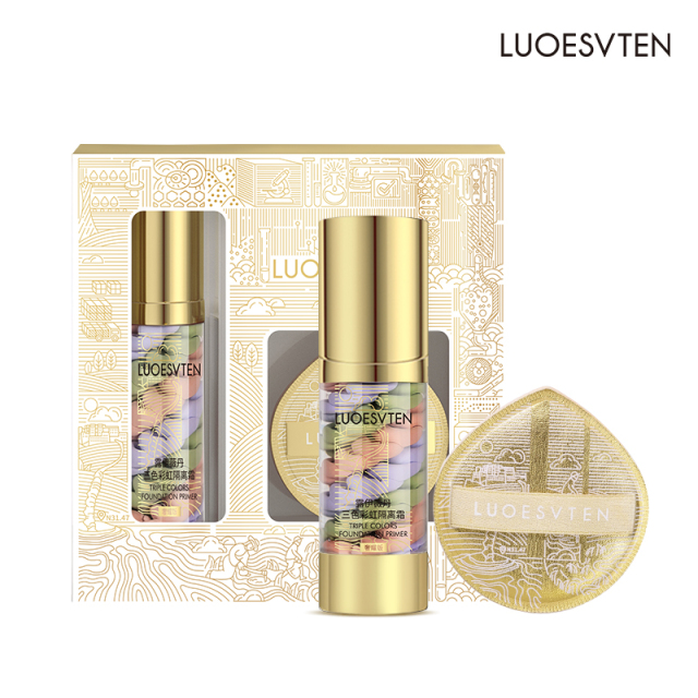 Professional Face Glow Makeup Primer Set for Smooths the Look of Lines and Pores