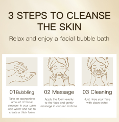 OEM ODM Face Wash for Daily Facial Cleanser with Peptides for Smoothing Noursihes Skin Surface and Hydrates While Cleansing