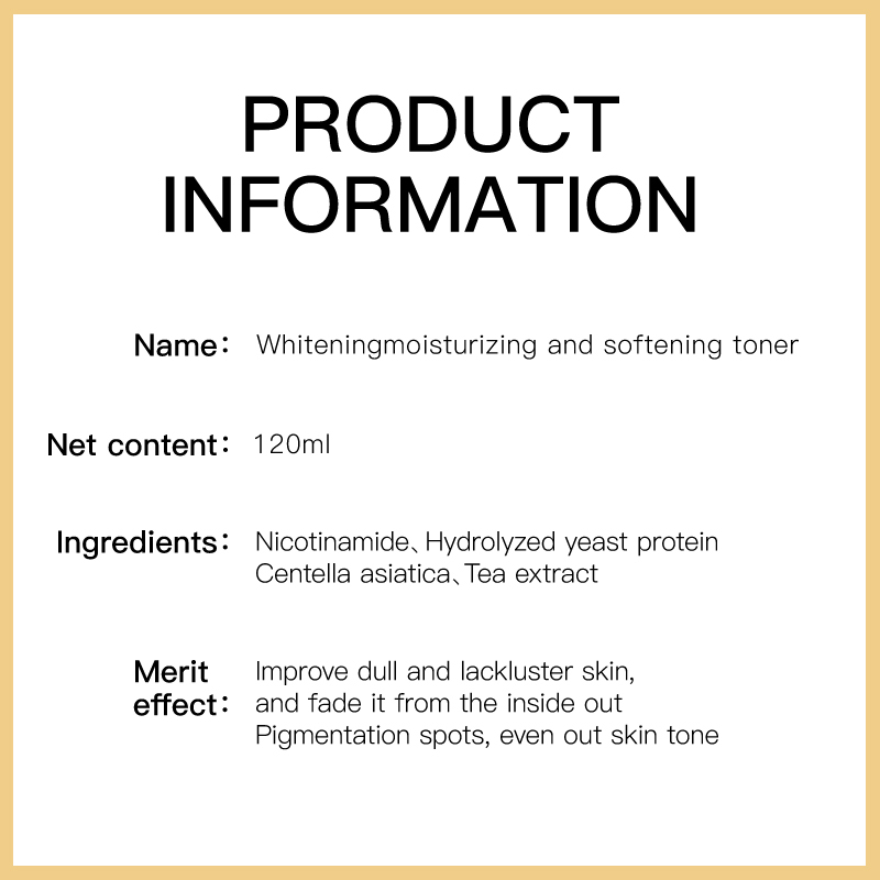 ODM OEM Private Label Hydrating Moisturizing Nourishment Soothing Glow Essence Skin Toner with Niacinamide