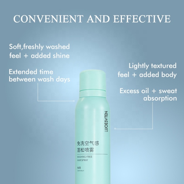 Dry Shampoo Volume Spray for Oil Control Stylish Cleansing Hair Refresh