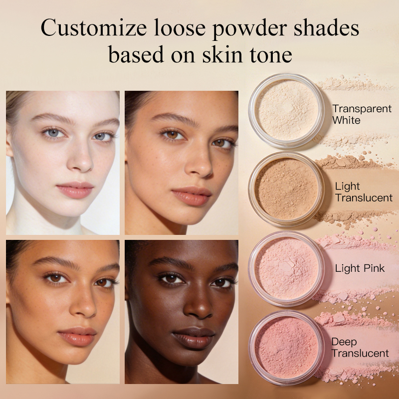 Private Label Long Lasting Oil Control Blur Lines Pore Bake Loose Baking Setting Powder for Face Makeup