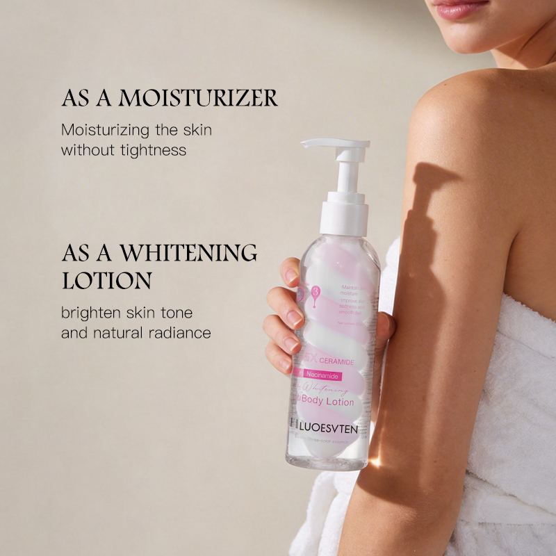 OEM ODM Niacinamide Brighten Skin Essential Oil Whitening Soothing Nourishing Moisturizing Body Lotion for Glowing Skin