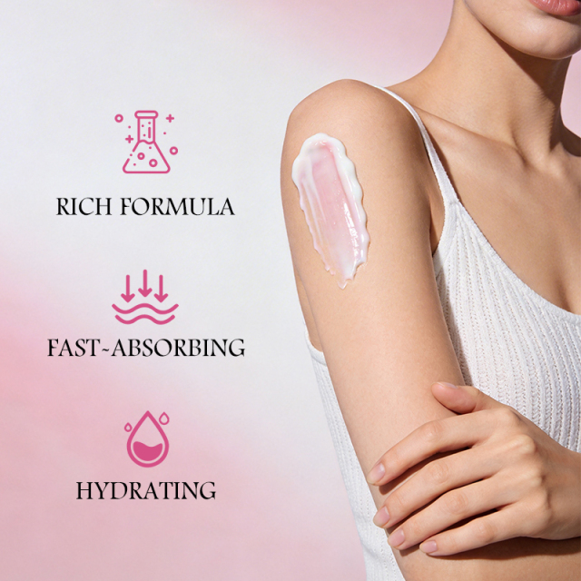 OEM ODM Niacinamide Brighten Skin Essential Oil Whitening Soothing Nourishing Moisturizing Body Lotion for Glowing Skin