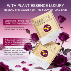 OEM ODM Black Rose Anti Oxidant Light Line Firming Soothing Moisturizing Skin Care Facial Mask