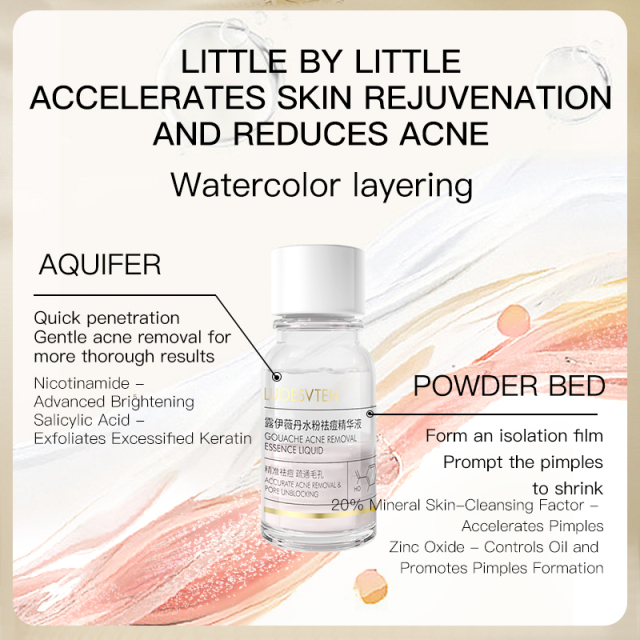 Niacinamide Salicylic Acid Soothing Skin Controlling Oil Removing Acne Moisturizing and Moisturizing Skin 10ml Powder Essence