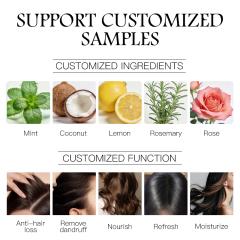 Custom Private Label Anti Hair Loss Shampoo Natural Herbal Nourishing Scalp Care Prevent Thinning Hair Shampoo
