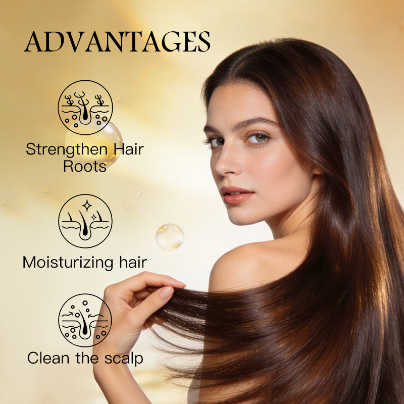 Custom Private Label Anti Hair Loss Shampoo Natural Herbal Nourishing Scalp Care Prevent Thinning Hair Shampoo