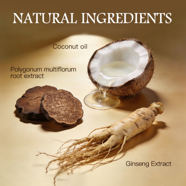 OEM Custom Plant Herbal Black Hair Dye Cream Gentle Scalp Care Cover Gray Hair Long Lasting Hair Color Cream