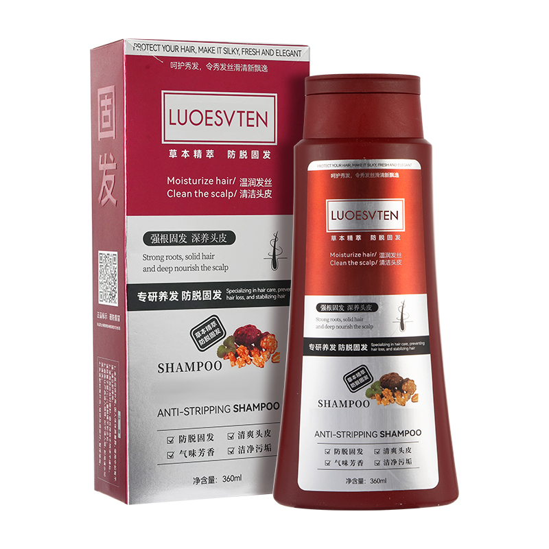 Custom Private Label Anti Hair Loss Shampoo Natural Herbal Nourishing Scalp Care Prevent Thinning Hair Shampoo