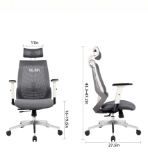 DIPPERCHAIR Ergonomic Office Chair-Spiderman Grey Color