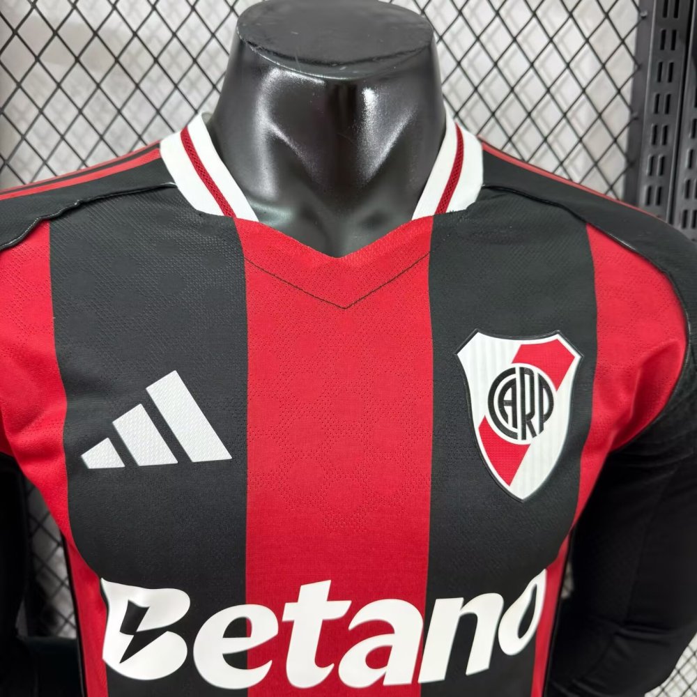 2025-26 River Plate Away Long Sleeve Advertising Board Shirt - Player Edition