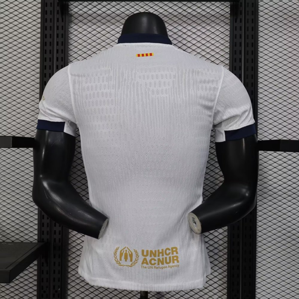 2025-26 Barcelona White New Advertising Jersey - Player Edition