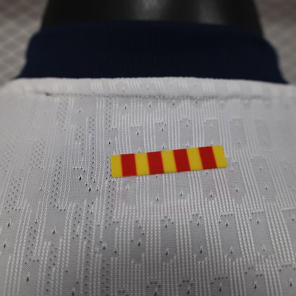 2025-26 Barcelona White New Advertising Jersey - Player Edition