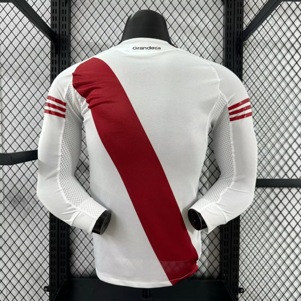 2025-26 River Plate Home Long Sleeve Shirt - Player Edition