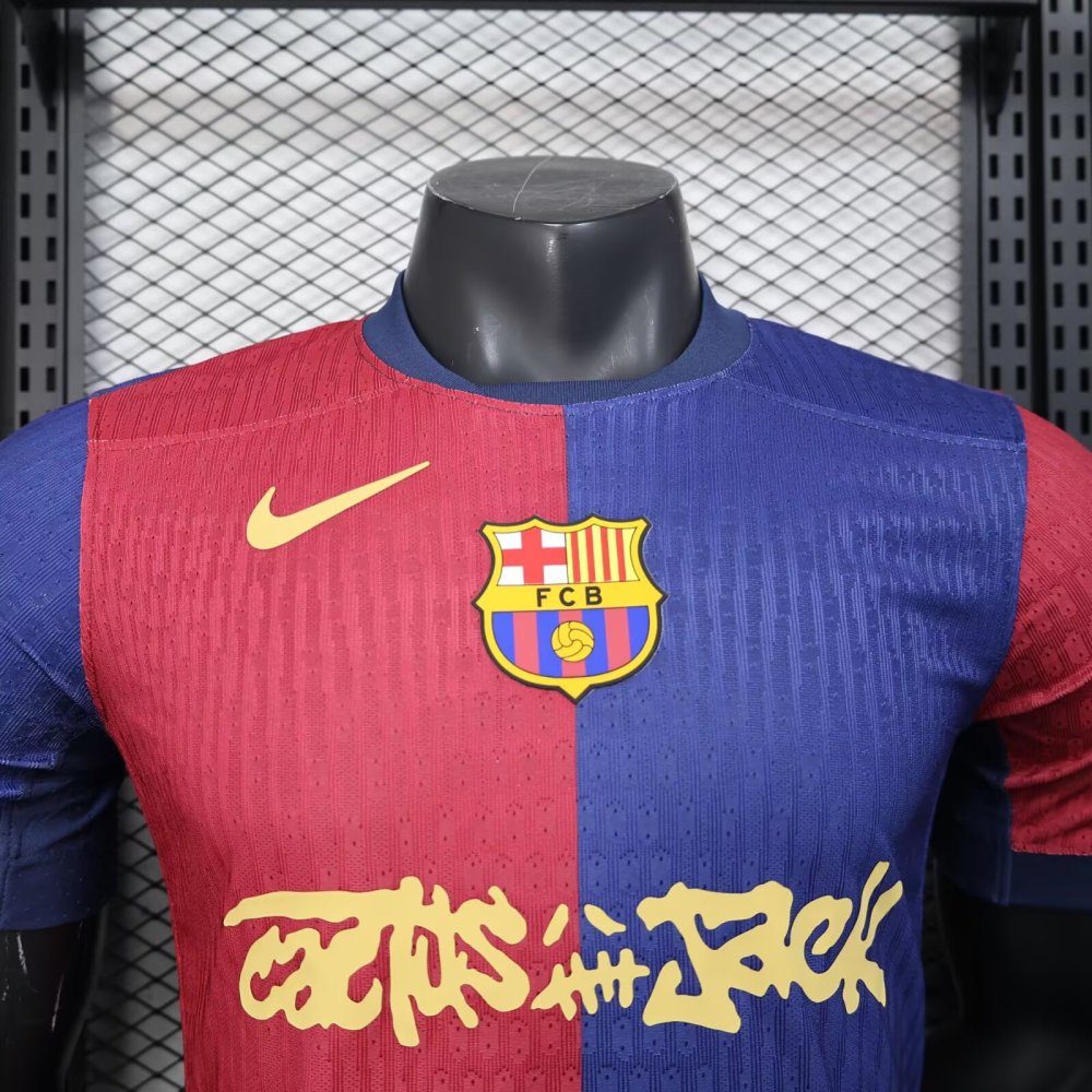 2025-26 Barcelona New Home Advertising Jersey - Player Edition