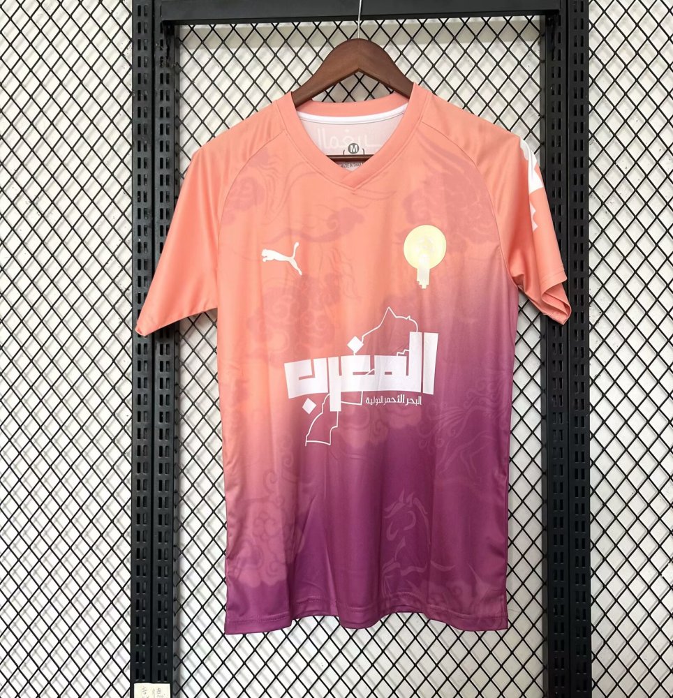 2025-26 Morocco Training Jersey Pink Purple - Jersey - Fan Edition