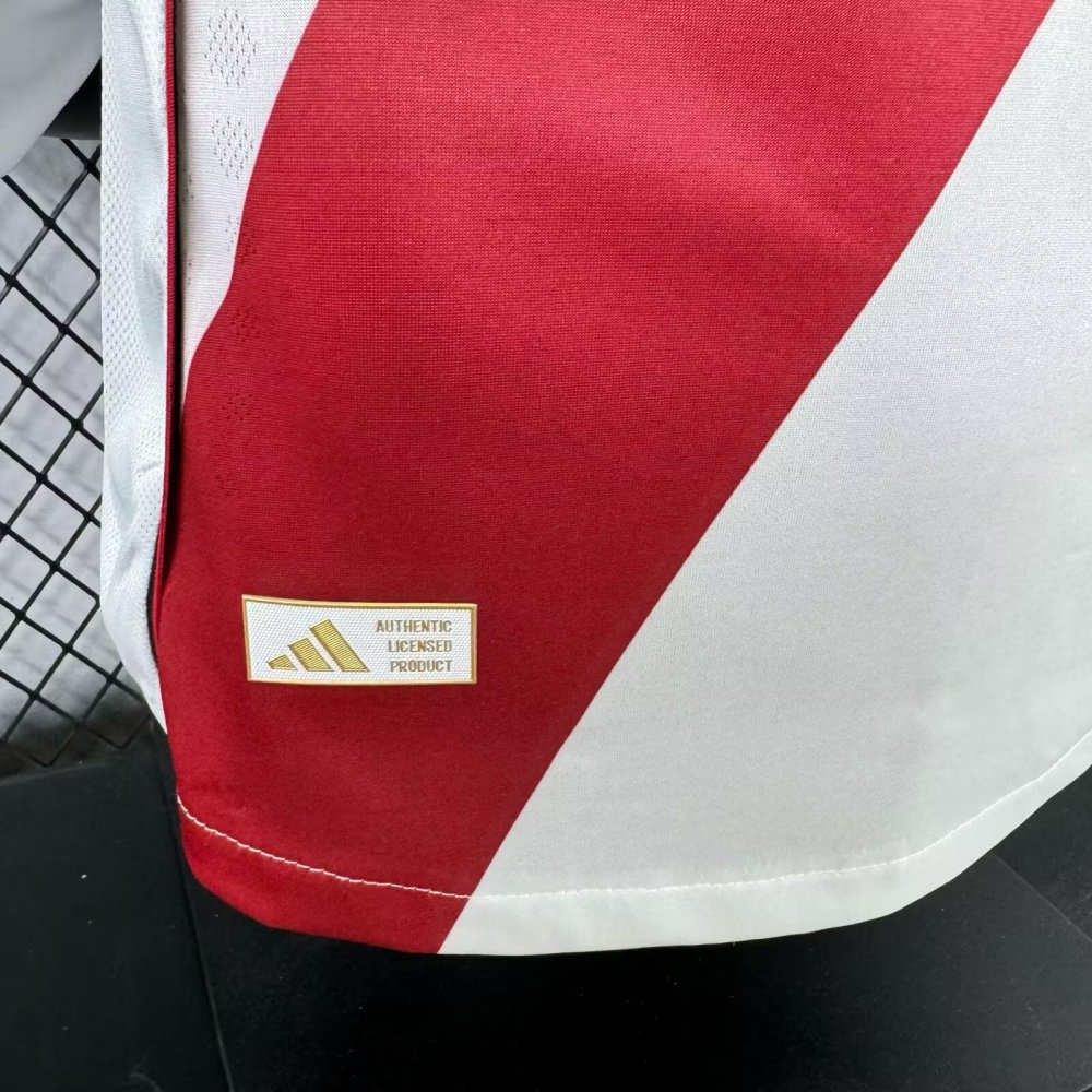 2025-26 River Plate Home Long Sleeve Shirt - Player Edition