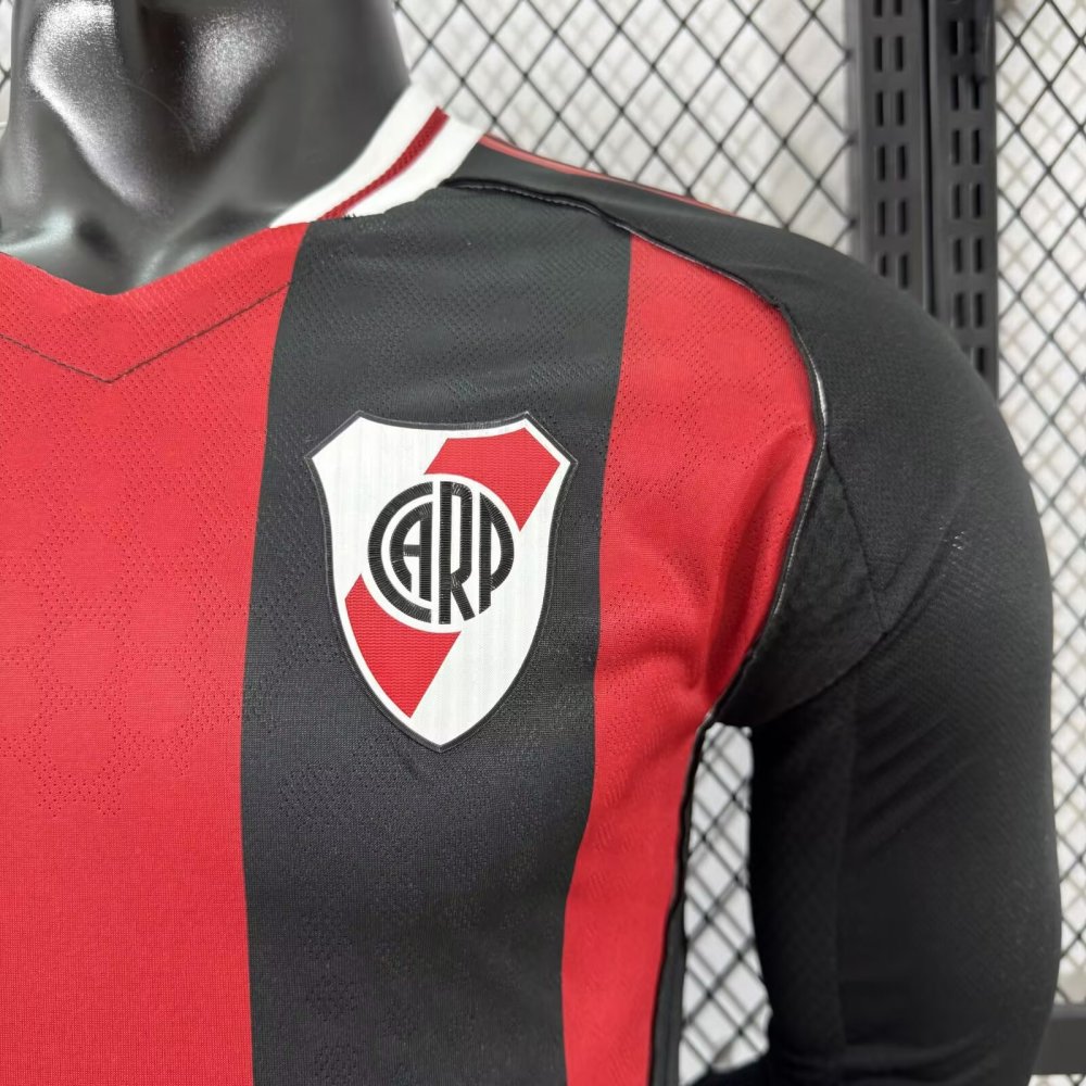 2025-26 River Plate Away Long Sleeve Plain Jersey - Player Edition