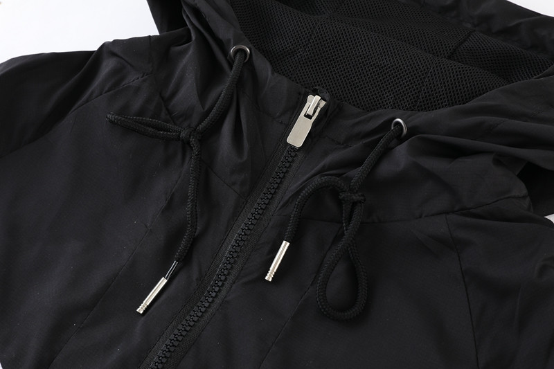 2023 season France team black and white long-sleeved windbreaker