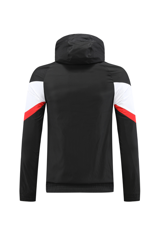 2023 season France team black and white long-sleeved windbreaker