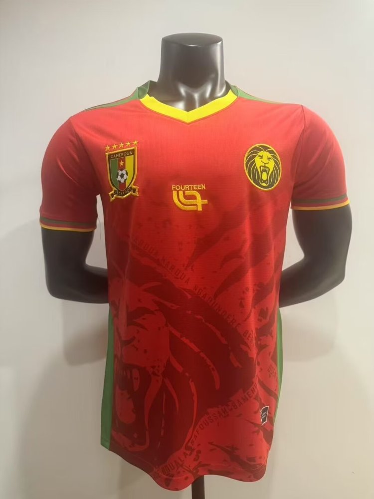 2025-26-Cameroon Red-Shirt-Player Edition