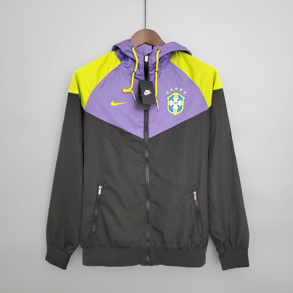 Brazil National Team Windbreaker Purple-Black