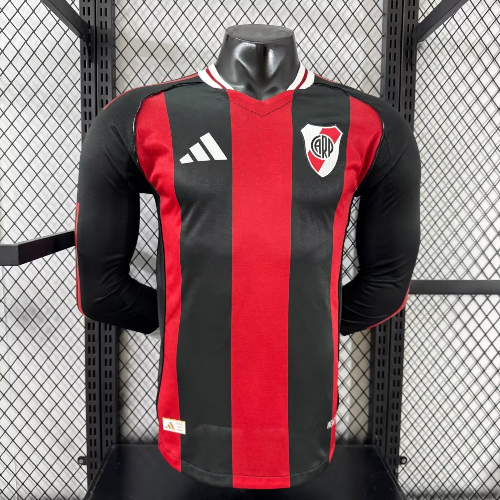 2025-26 River Plate Away Long Sleeve Plain Jersey - Player Edition